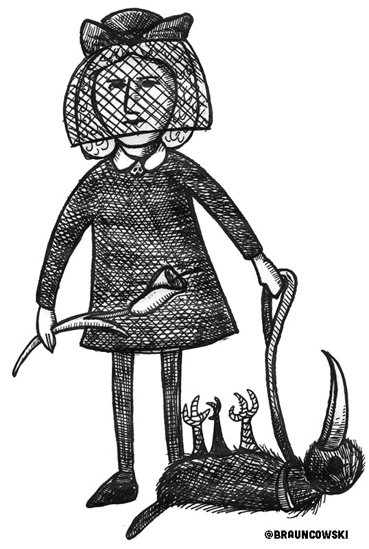 Gorey Girl Drink the Paint Water