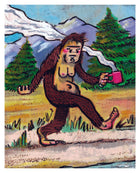 Bigfoot Coffee 4x6 (Framed Print)