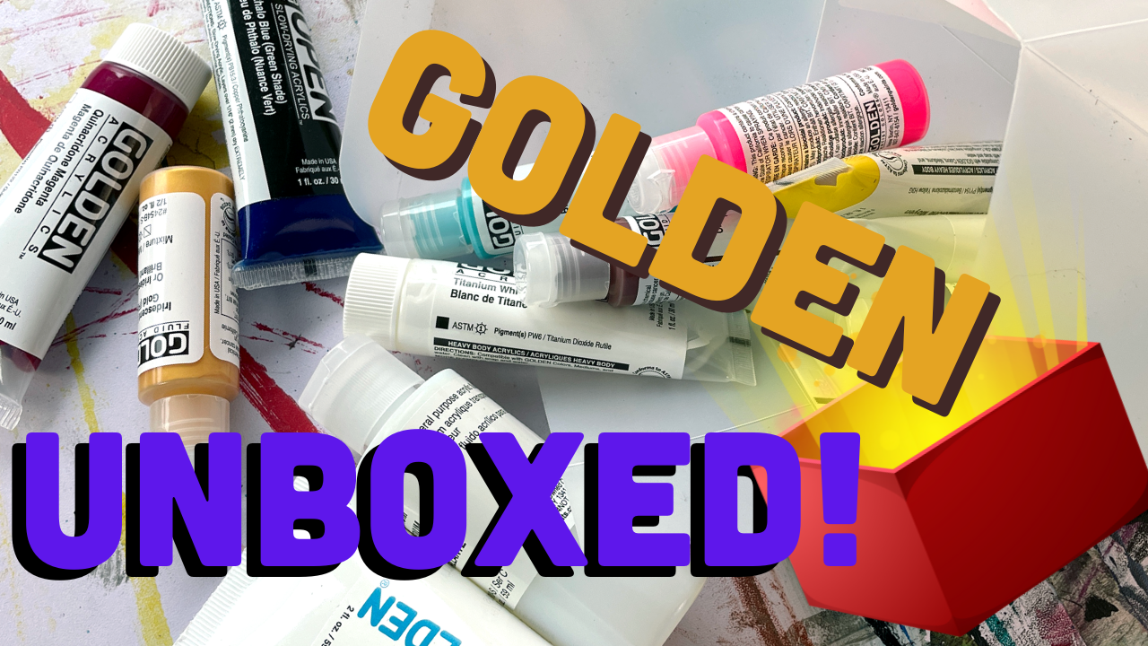 Unboxing a Golden "Acrylic Explorer" 14piece Sampler Drink the Paint