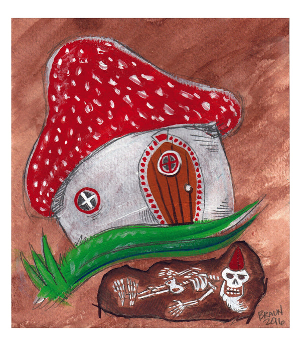 Dead Gnome (8x10 Print)