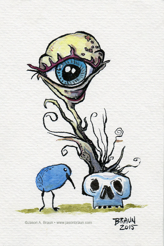Eye Stalk4x6 (Framed Print)