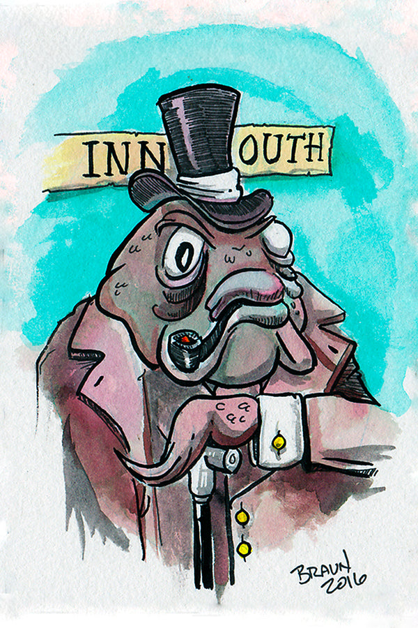 Innsmouth Deep One 4x6 (Framed Print)