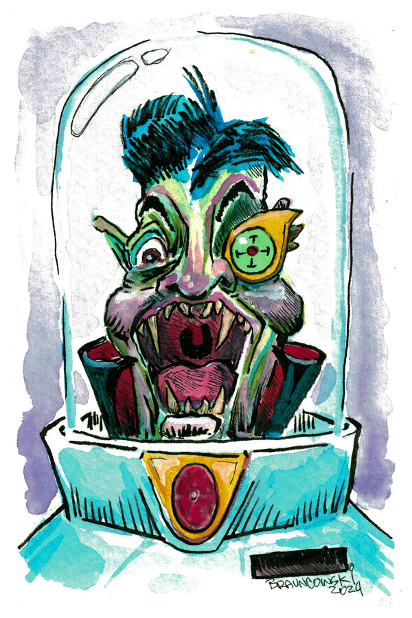 Space Dracula 2000 4x6 (Framed Print)
