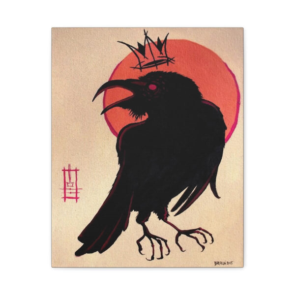 King of the Corvids Stretched Canvas