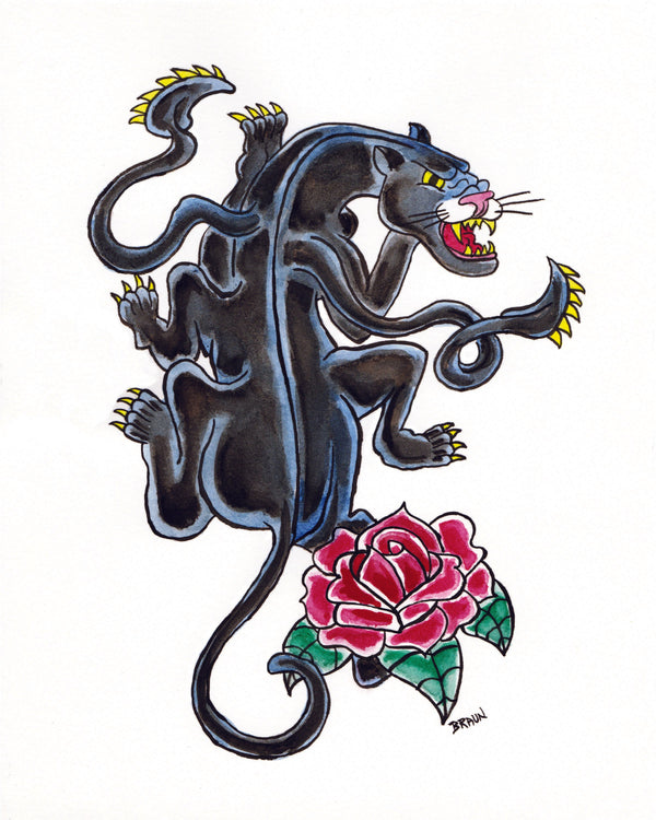 Displacer Tattoo 4x6 (Framed Print)