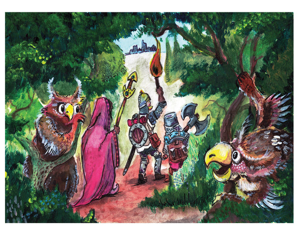 Forest Owlbears 4x6 (Framed Print)