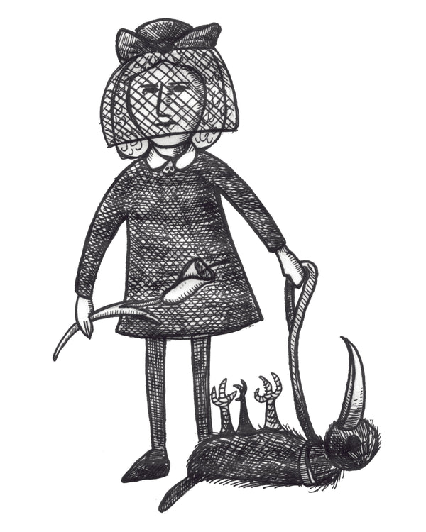Gorey Girl 4x6 (Framed Print)