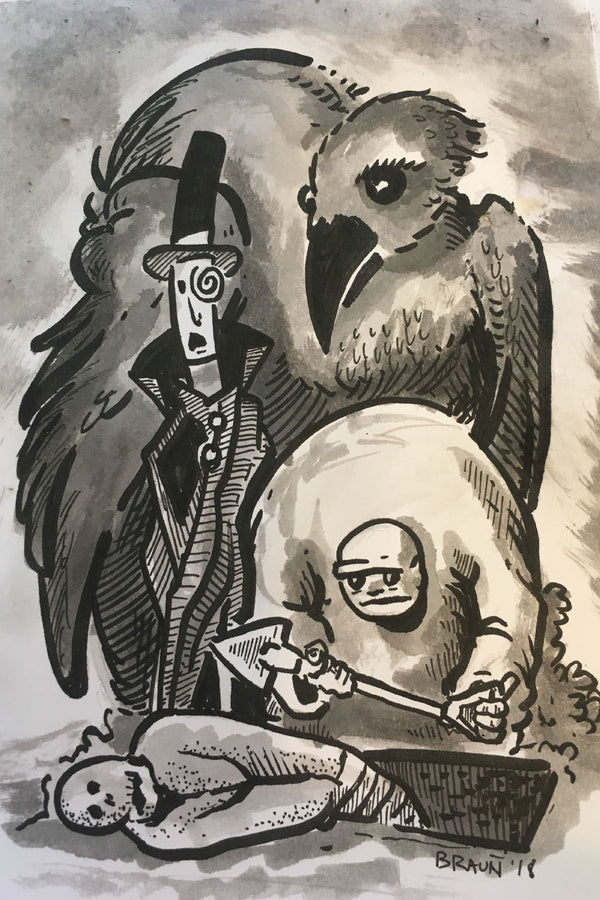 Gravediggers 4x6 (Framed Print)