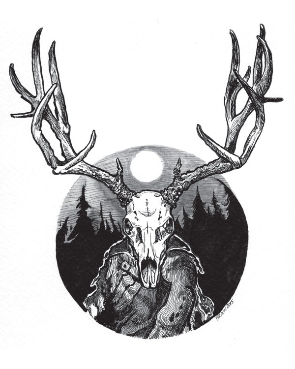 Horned One 4x6 (Framed Print)