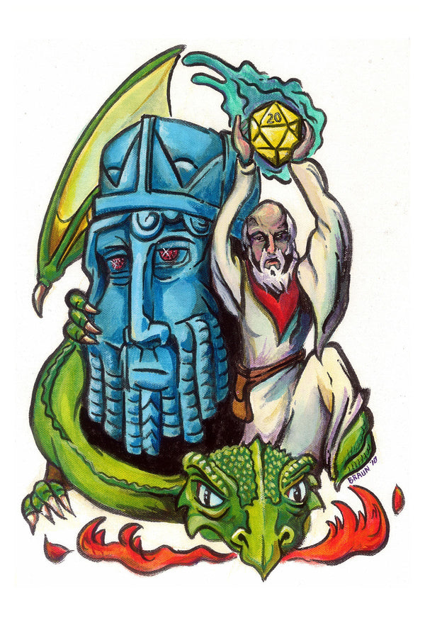 NTRPG Wizard 4x6 (Framed Print)