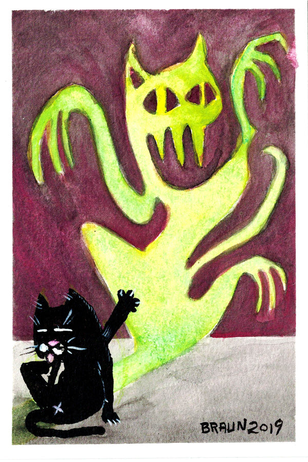 Spirit of a Cat 4x6 (Framed Print)